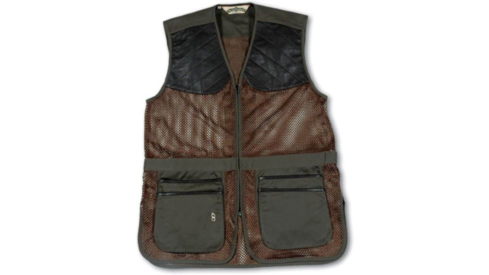 Bob Allen 290M Shooting Vest - Full Mesh Dual Leather Pads