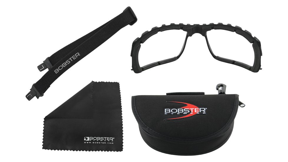 Bobster Ambush Convertible RX Eyewear, Black Frame Lens ANSI Z87