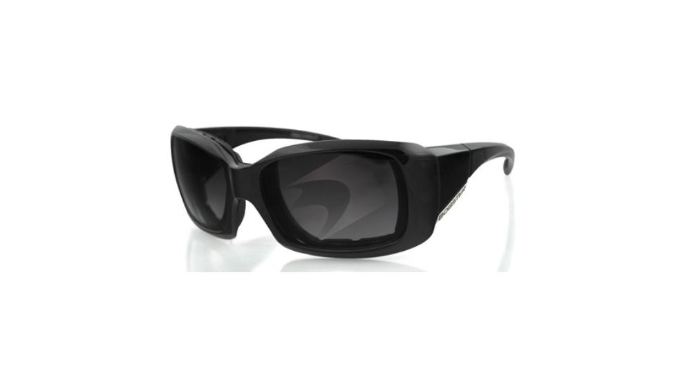Bobster AVA Sunglasses - Black Frame, Smoked Polarized Lens BAVA103