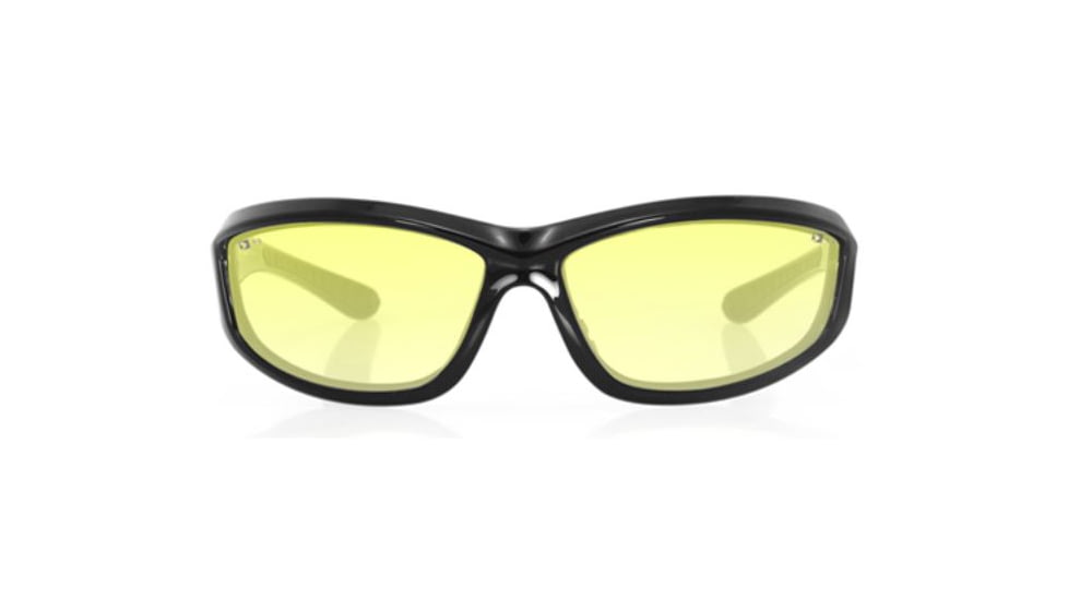 Bobster Charger Sunglasses - Black Frame, Anti Fog Yellow Lens ECHA001Y