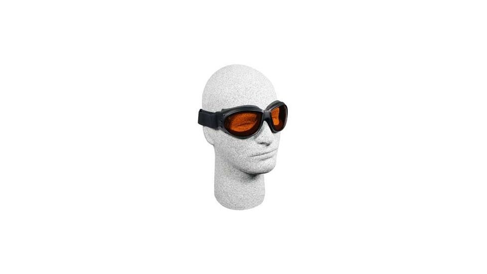 Bobster Cruiser Goggles, Black Frame, Amber Anti-Fog Lenses BCA001A