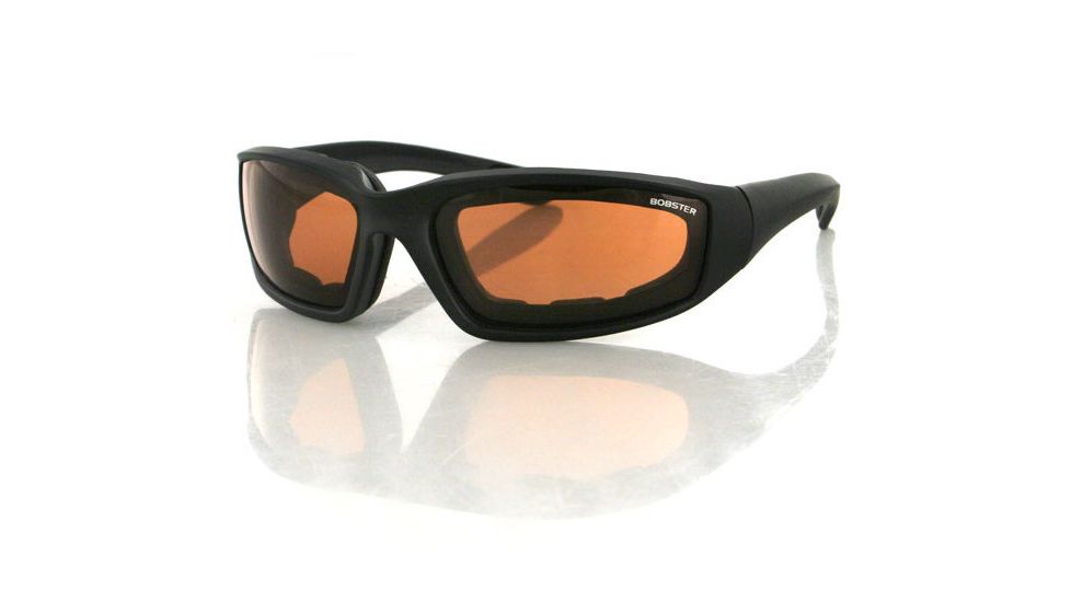 Bobster Foamerz 2 Sunglasses, Amber Lenses, Black Frame ES214A