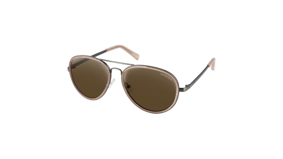 Bobster Bobster Goose Sunglasses, Clear Blush Frame, Silver Lens, BGSE102HD