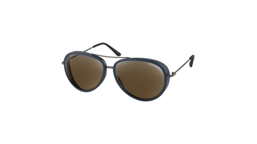 Bobster Bobster Ice Sunglasses, Matte Navy/Gunmetal Frame, Silver Lens, BICE101HD