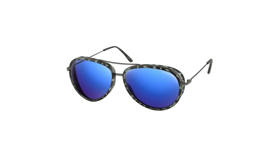 Bobster Bobster Ice Sunglasses, Matte Gray Tortoise/Gunmetal Frame, Blue Lens, BICE102HD