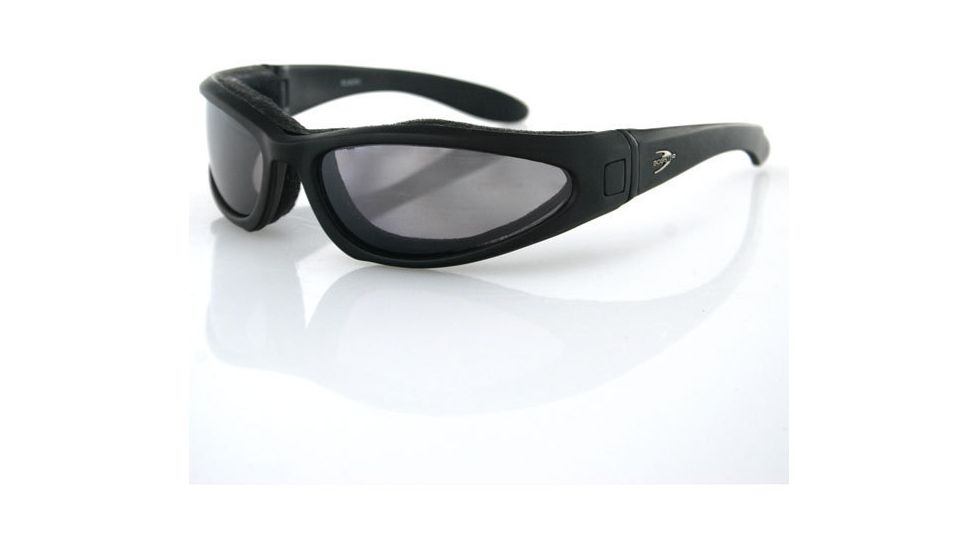 Bobster Low Rider II Convertible Eyewear, Black Frame and 3 Sets of Lenses ELR201