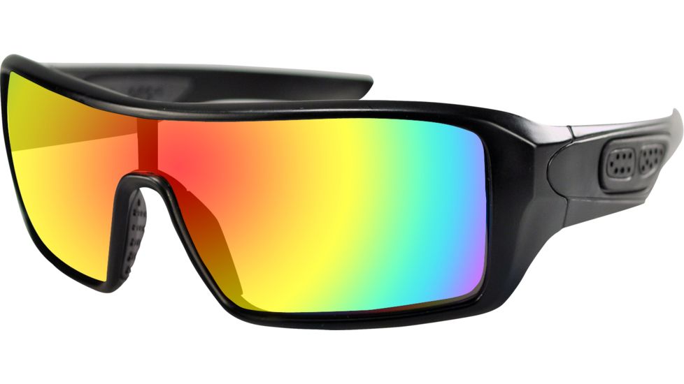 Bobster Paragon Sunglass, Matte Blk, Smoked Mirror Lens, Black EPAR001
