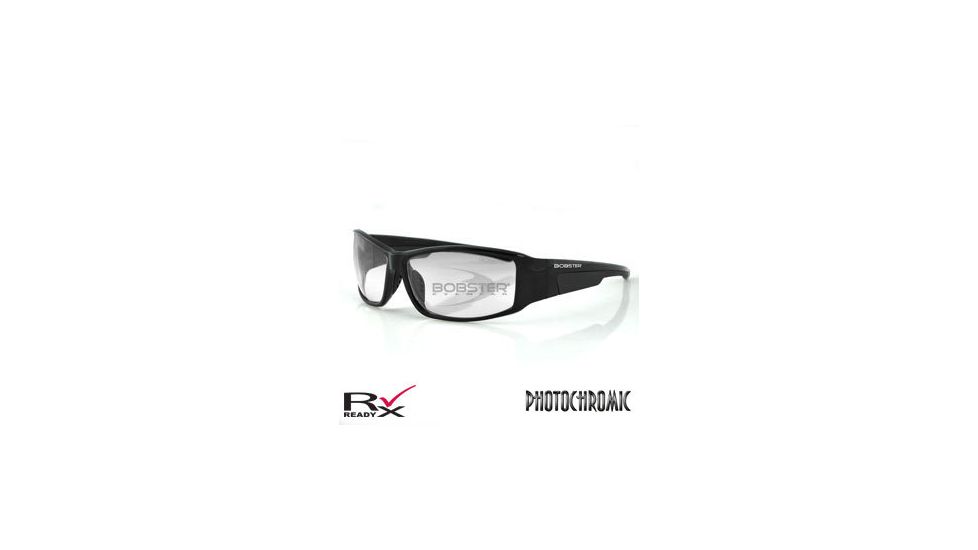 Bobster Rattler Sunglasses - Black Frame and Anti Fog Photochromic Lens ERTL001 
