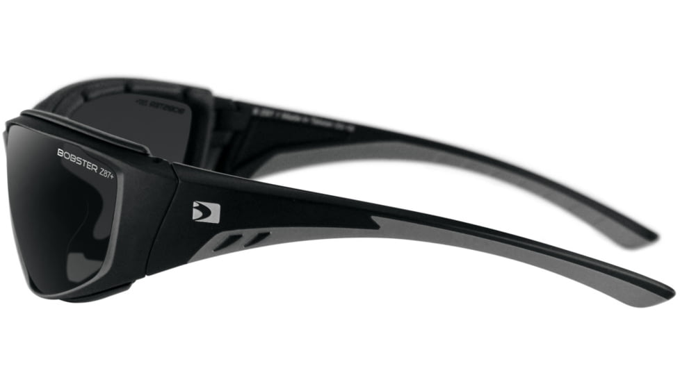 Bobster Rider Sunglasses, Matte Black Frame, Smoked Lens, BRID001