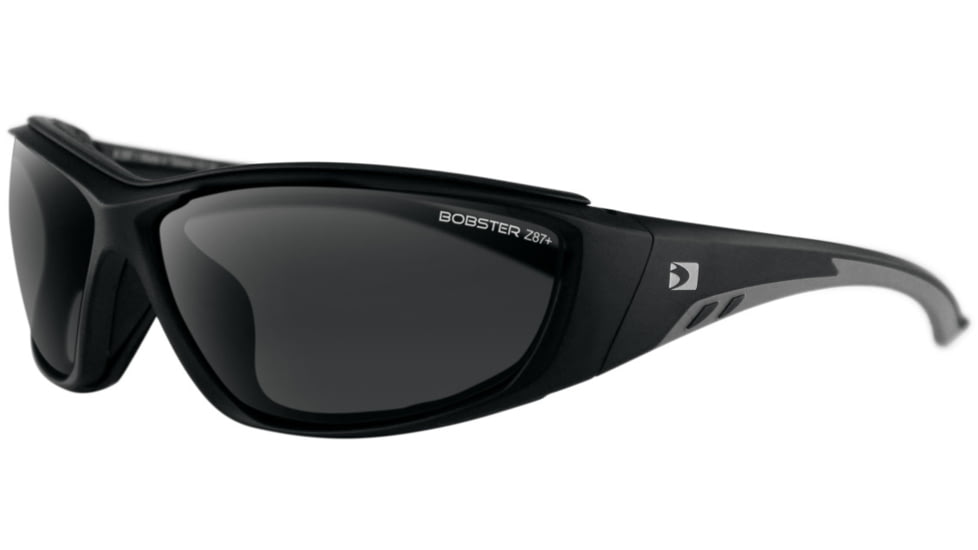 Bobster Rider Sunglasses, Matte Black Frame, Smoked Lens, BRID001