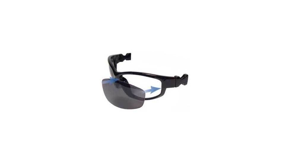 Bobster Road Hog Goggles/Sunglasses Polycarbonate Bifocal RX Prescription Interchangeable Frame Front
