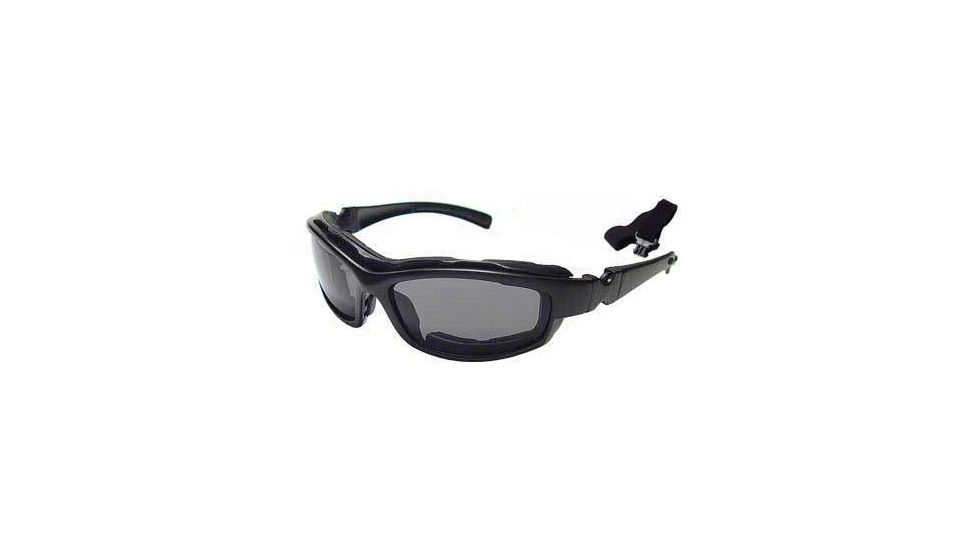 Bobster Road Hog RX Prescription Lenses Convertible Goggles / Sunglasses, Black Frame