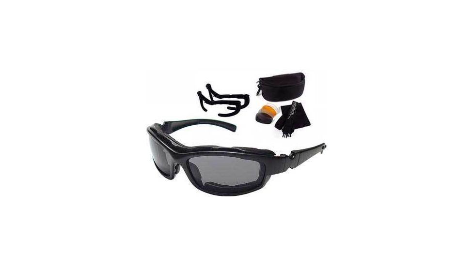 Bobster Road Hog II Convertible RX Sunglasses, Black Frame