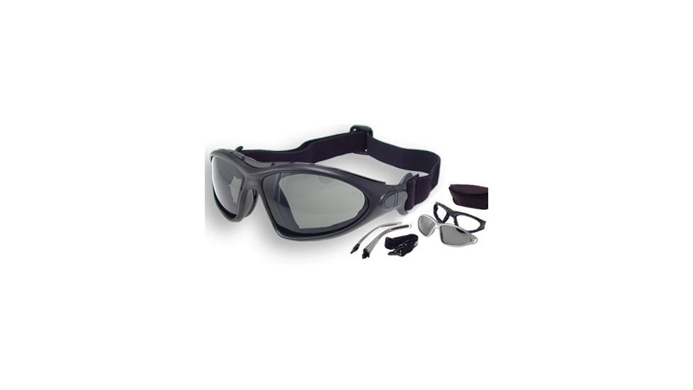 Bobster Road Master Goggles - Sunglasses with Black Frame, Bifocal RX Prescription Lenses