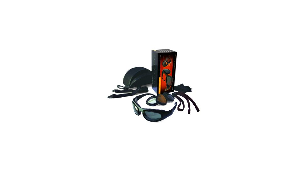 Bobster Sport &amp; Street 2 Convertible Goggles - Black Frame w/ 3 Lens Set BSSA201AC