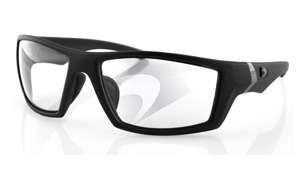 Bobster Whiskey Ballistics Sunglasses, Matte Black Frame, Clear EWHI002C