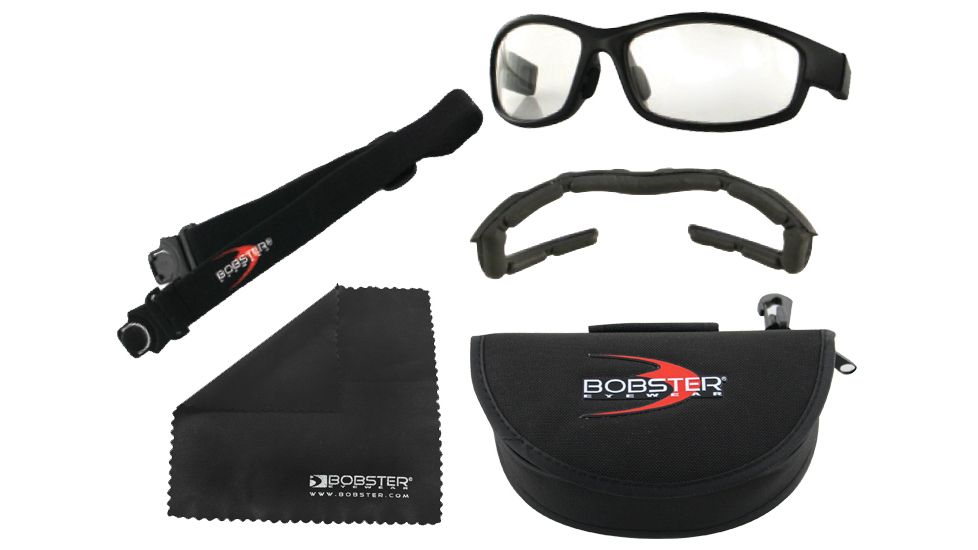 Bobster Convertiable XRH Eyewear with Prescriptional RX Lenses, Black Frame