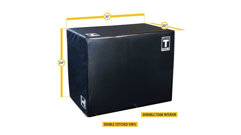 Body Solid 3 Way Soft Plyo Box 20″, 24″, 30″, Black BSTSPBOX