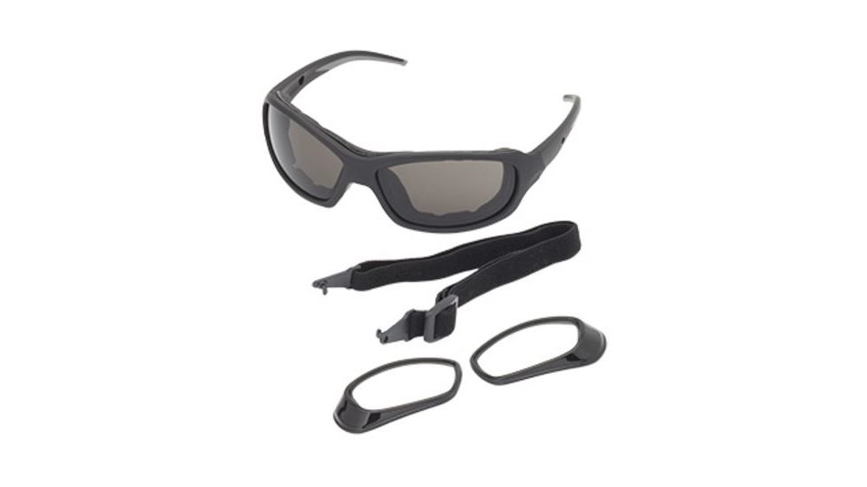 Body Specs MT-4 Sunglasses, Black Matte Frame, Smoke Lens - RX CUP w/Clear Lens Lens, MT-4 BLACK FRAME.13