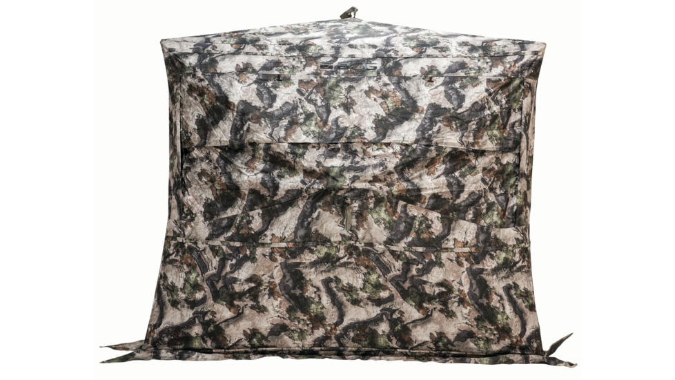BOG Grave Digger 4-Hub Ground Hunting Blind, Mossy Oak Elements Terra, Brown, 1132996