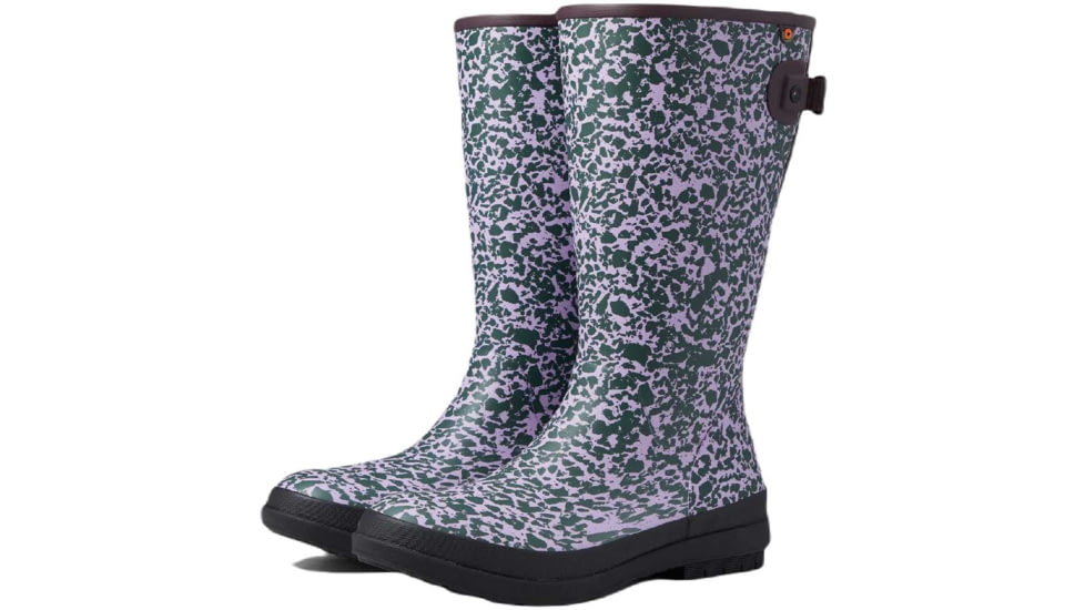 Bogs Amanda II Tall Spotty Shoes - Womens, Burgundy Multi, 9, 72964-641-9