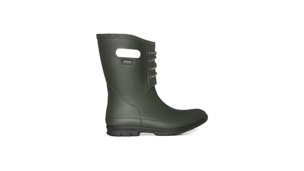 Bogs Amanda Plush Lace - Womens, Dark Green, Medium, 11, 72103-301-M-11