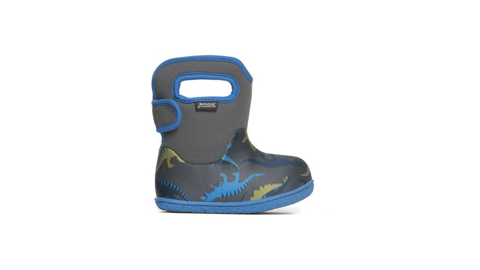 Bogs Baby Bogs Dino Waterproof Boots - Kids, Dark Gray Multi, 4, 72165I-74-M-4