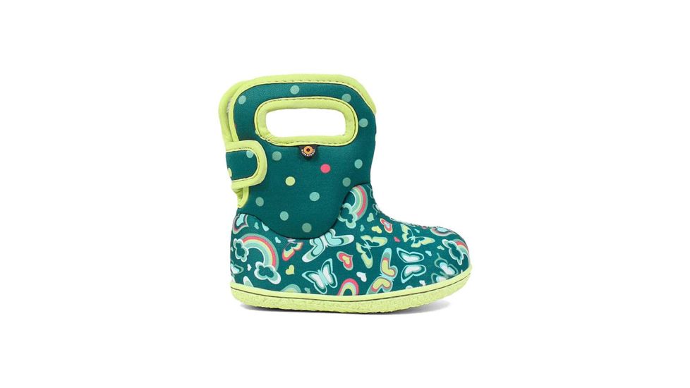 Bogs Baby Bogs Rainbows, Turquoise Multi, Medium, 5, 72465I-463-M- 5