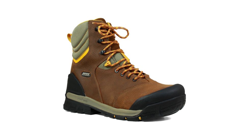 Bogs Bedrock 8 Inch Waterproof Leather Boots - Mens, Brown Multi, 8.5, 72303-249-M8-