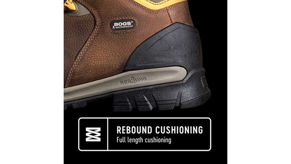 Bogs Bedrock 8 Inch Waterproof Leather Boots - Mens, Brown Multi, 8.5, 72303-249-M8-