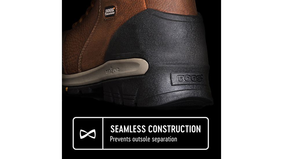 Bogs Bedrock 8 Inch Waterproof Leather Boots - Mens, Brown Multi, 8.5, 72303-249-M8-
