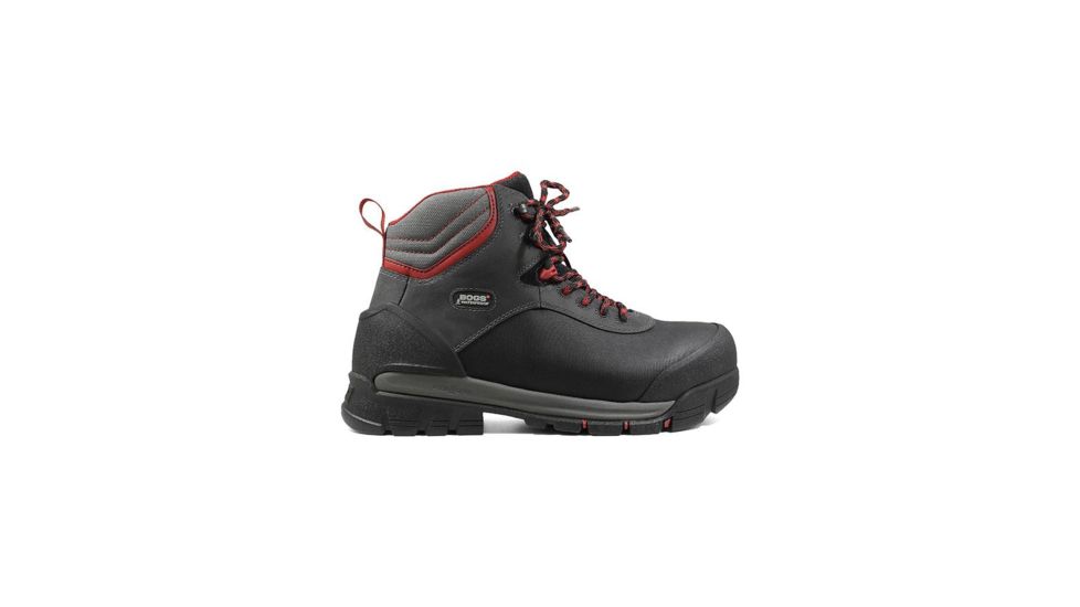 Bogs Bedrock Shell 6in Comp Toe WP Boots, Black Multi, 14, 72475CT-009-14
