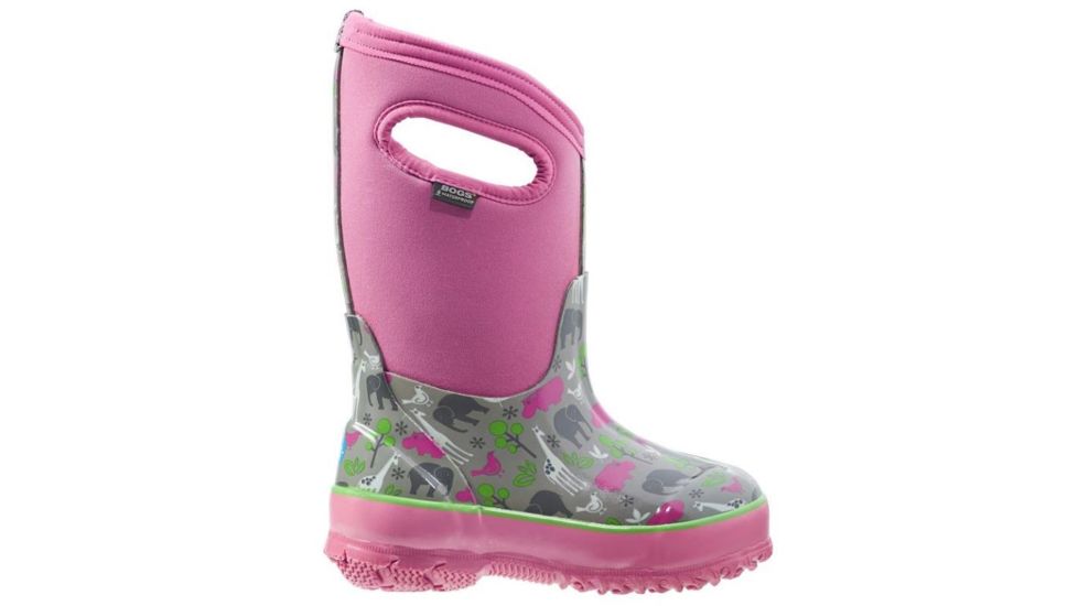 Bogs Classic Animals Boot,Pink Multi,Size 5 71850-690-5