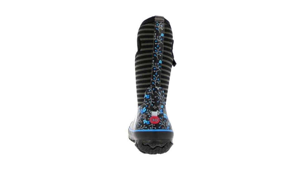 Bogs Classic Flower Stripes Boot,Black Multi,Size 5 71560-009-5