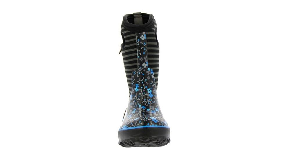 Bogs Classic Flower Stripes Boot,Black Multi,Size 5 71560-009-5