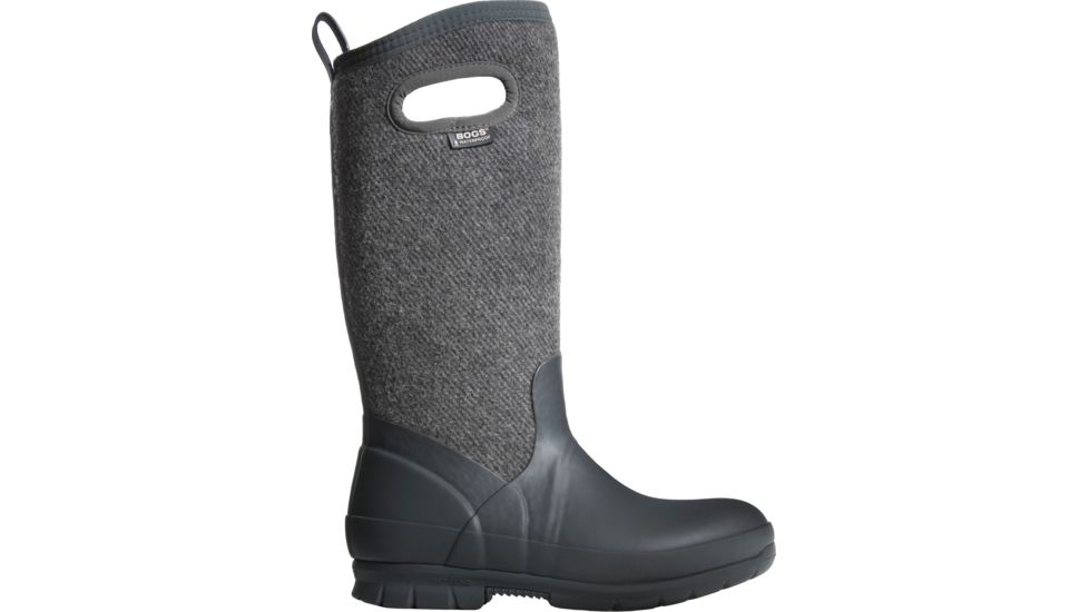 Bogs Crandall Tall Wool Winter Boot - Women's-Dark Gray-Medium-11