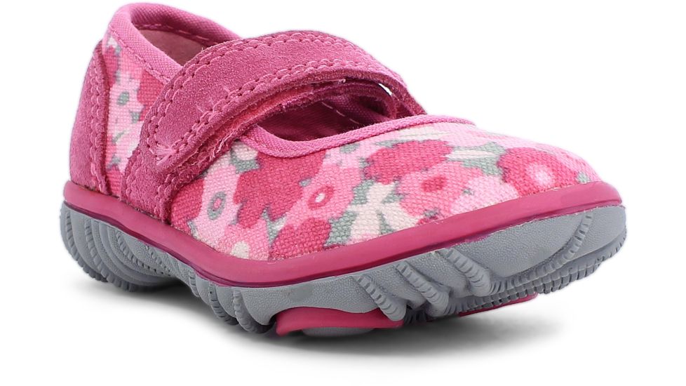 Bogs Hopscotch Mary Jane Spring Flowers Boot,Pink Multi,Size 4 71931I-690-4