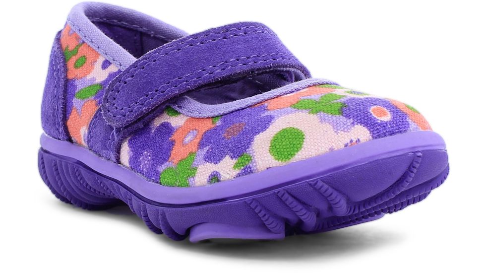 Bogs Hopscotch Mary Jane Spring Flowers Boot,Violet Multi,Size 4 71931I-546-4