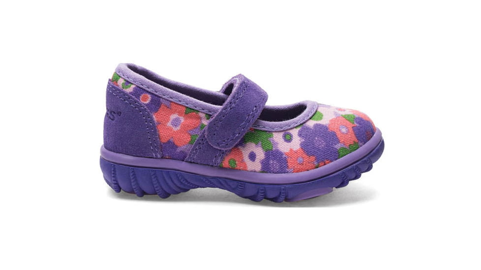 Bogs Hopscotch Mary Jane Spring Flowers Boot,Violet Multi,Size 4 71931I-546-4