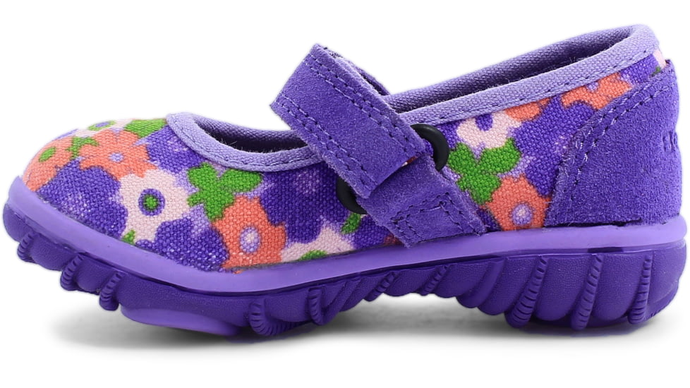 Bogs Hopscotch Mary Jane Spring Flowers Boot,Violet Multi,Size 4 71931I-546-4