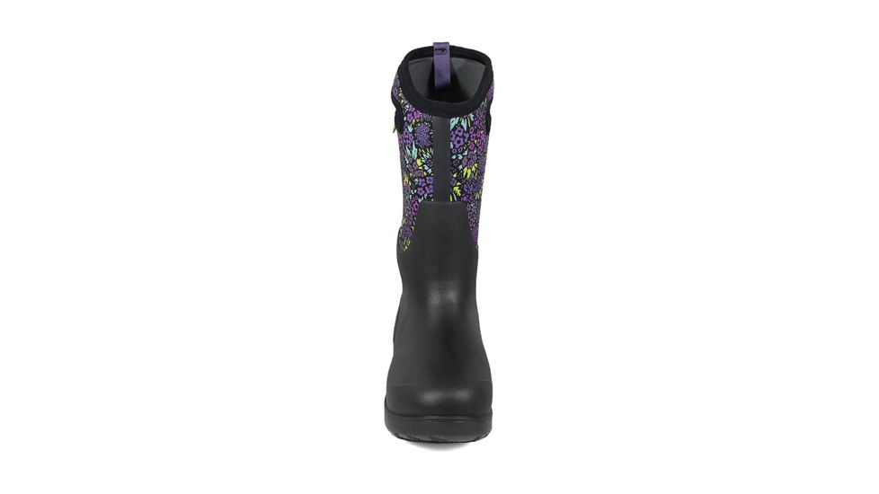 Bogs Neo Classic Tall Nw Garden - Womens, Black Multi, Medium, 8, 72401-009-M- 8