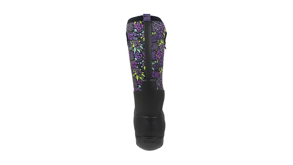 Bogs Neo Classic Tall Nw Garden - Womens, Black Multi, Medium, 8, 72401-009-M- 8