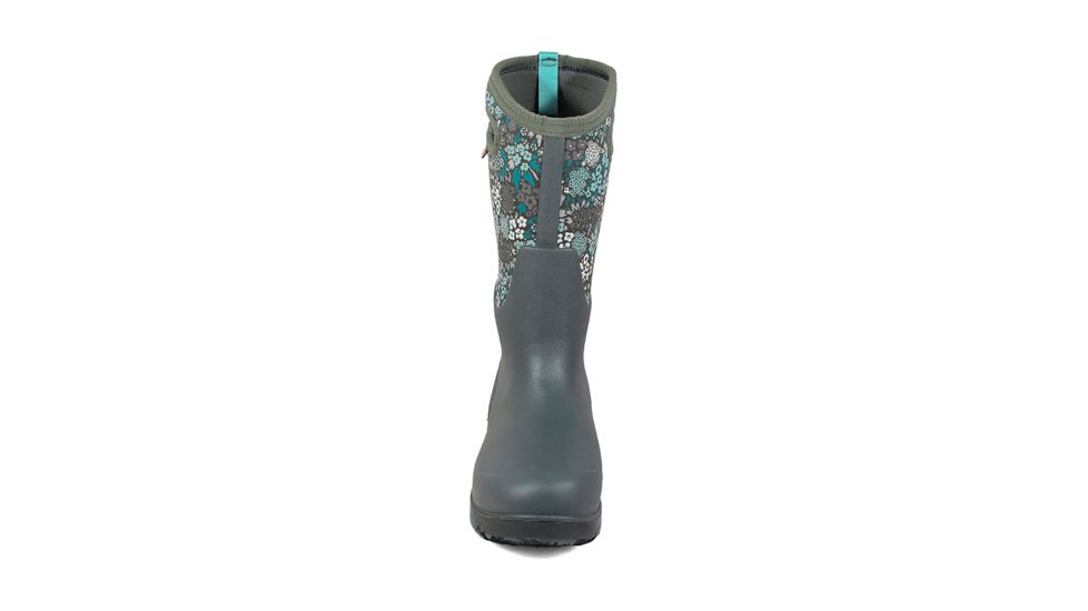 Bogs Neo Classic Tall Nw Garden - Womens, Gray Multi, Medium, 7, 72401-062-M- 7