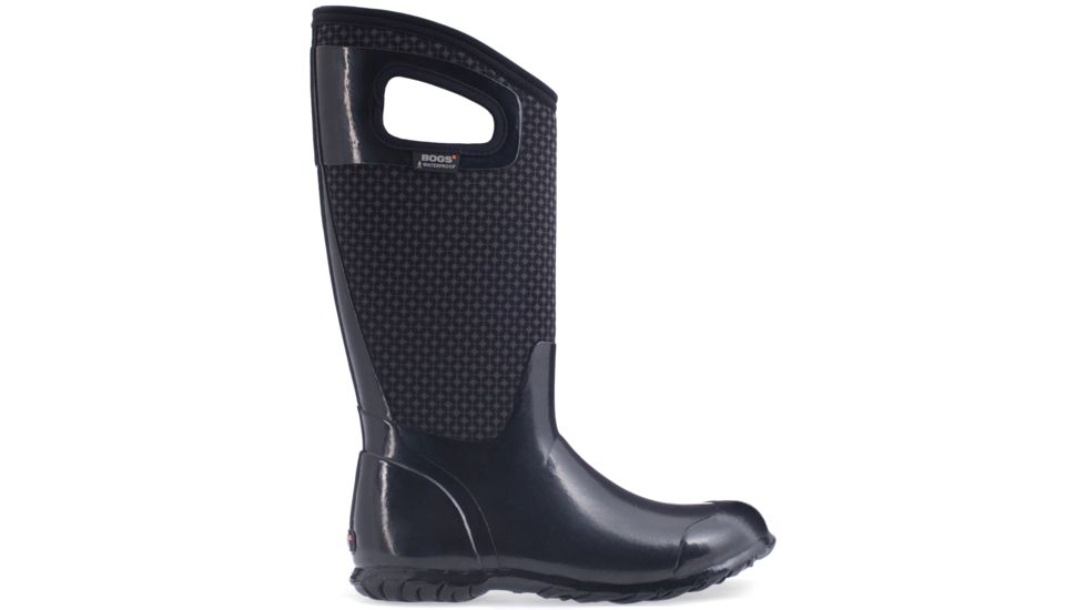 Bogs North Hampton Cravat Rubber Boot - Women's-Black Multi-Medium-6