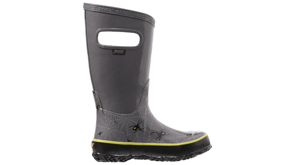 Bogs Rain Creepy Crawler Boot,Gray Multi,Size 1 71859-062-1