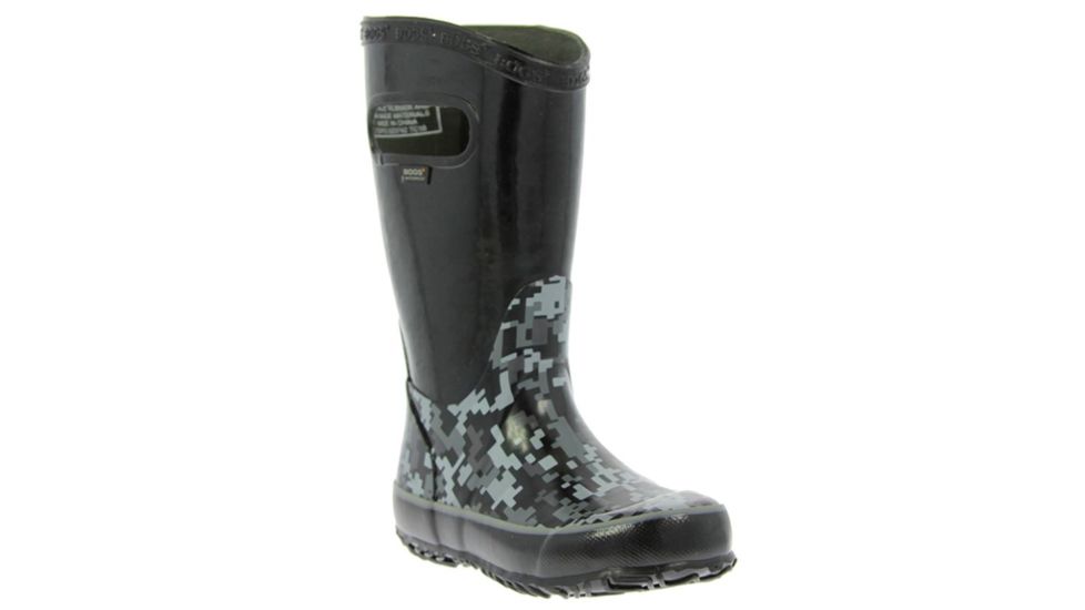 Bogs Rain Digital Camo Boot,Black Multi,Size 12 71741-009-12
