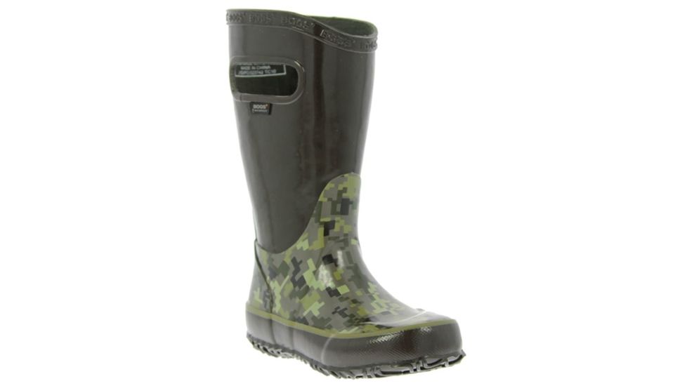 Bogs Rain Digital Camo Boot,Olive Multi,Size 8 71741-302-8