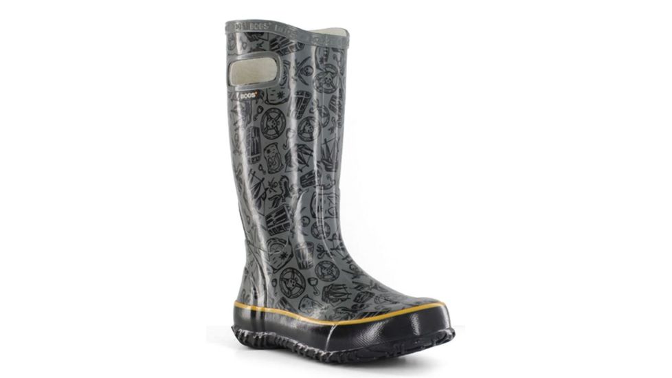Bogs Rain Pirate Boot,Gray,Size 1 71453-020-1