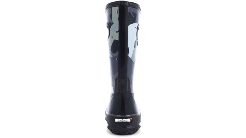 Bogs Rain Sharks Boot,Black Multi,Size 1 71928-009-1
