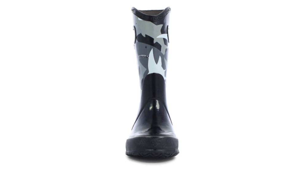 Bogs Rain Sharks Boot,Black Multi,Size 1 71928-009-1